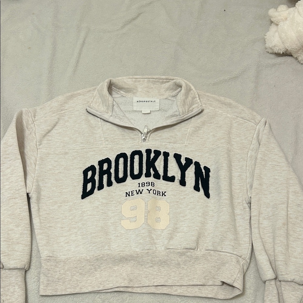 Aeropostale Gray Brooklyn Cowl Neck Sweater